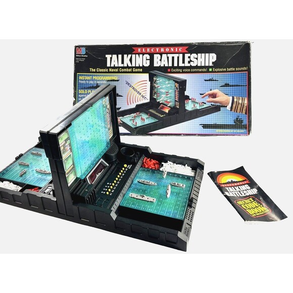 Vintage 1989 Electronic Talking Battleship Milton Bradley Complete Tested - Picture 2 of 12
